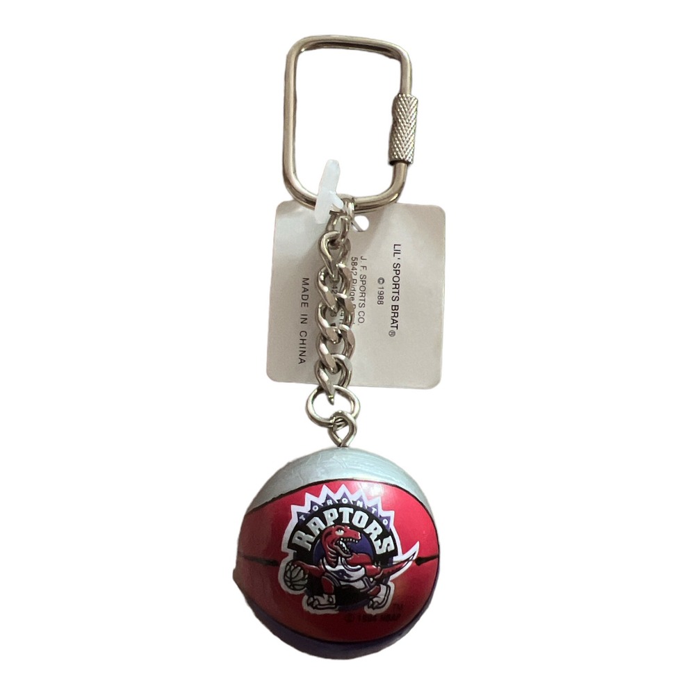 Vintage 80s NBA Basketball Toronto Raptors Lil' Sports Brat Keychain